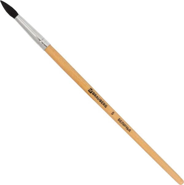 Кисть для рисования Brauberg Белка №5 / 200182 2