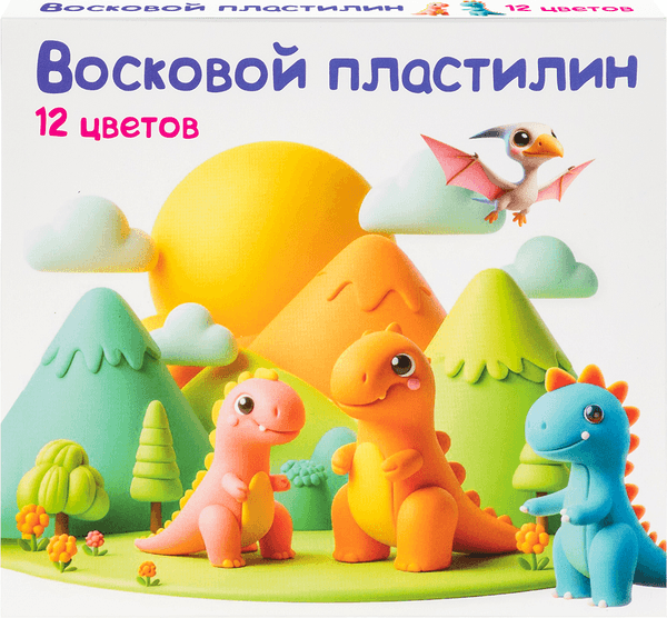 Пластилин восковой Genio Kids DMR12