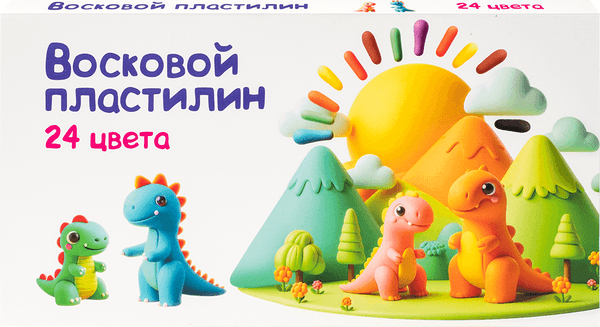Пластилин восковой Genio Kids DMR24