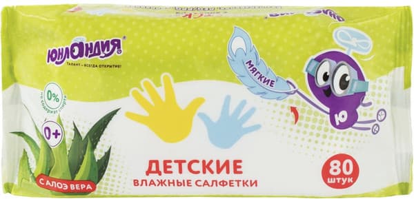 Влажные салфетки детские Юнландия 129894