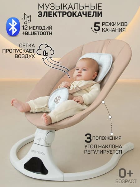 Детский шезлонг Amarobaby Funny Swing / AB24-22FUN/03 8