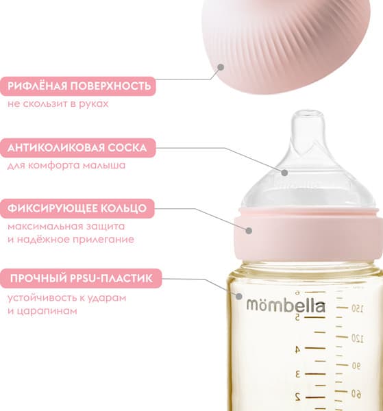 Бутылочка для кормления Mombella Classic / 01835 5
