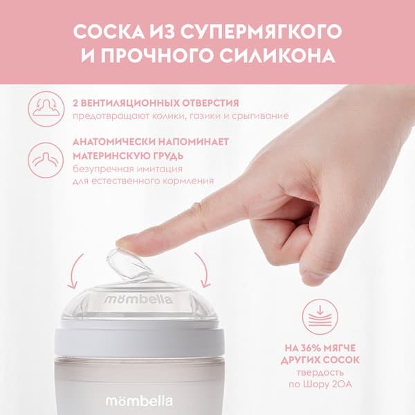 Бутылочка для кормления Mombella 8136 6