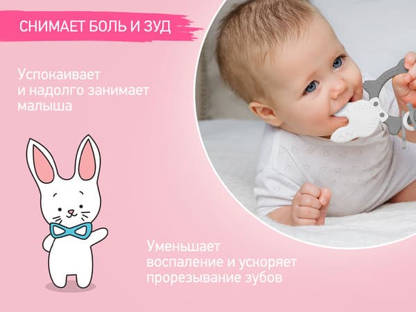 Прорезыватель для зубов ROXY-KIDS Bunny / RBT-001G 4