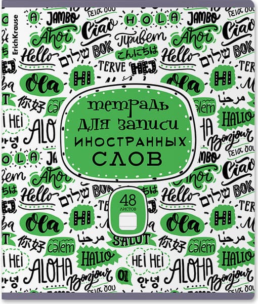 Тетрадь предметная Erich Krause Words. Для записи иностранных слов / 58545 4