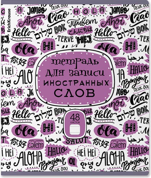 Тетрадь предметная Erich Krause Words. Для записи иностранных слов / 58545 3