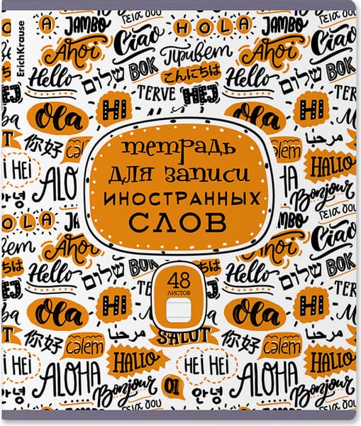 Тетрадь предметная Erich Krause Words. Для записи иностранных слов / 58545 5