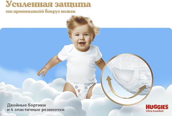 Подгузники-трусики детские Huggies Ultra Comfort Box 3 Boy 7