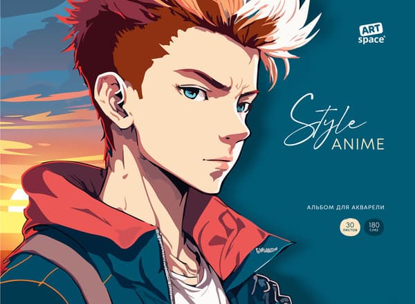 Альбом для рисования ArtSpace Anime Style. Man / Аа30_53141