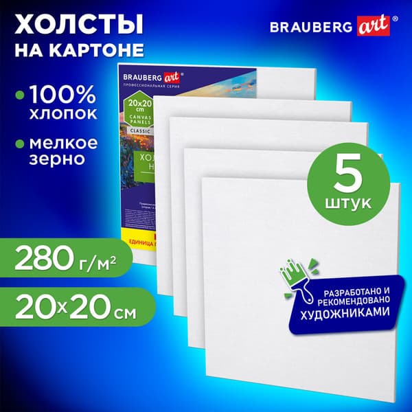 Набор холстов для рисования Brauberg Art Classic / 192650 2