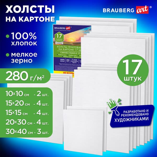 Набор холстов для рисования Brauberg Art Classic / 192657 2