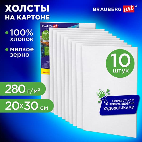 Набор холстов для рисования Brauberg Art Classic / 192658 2