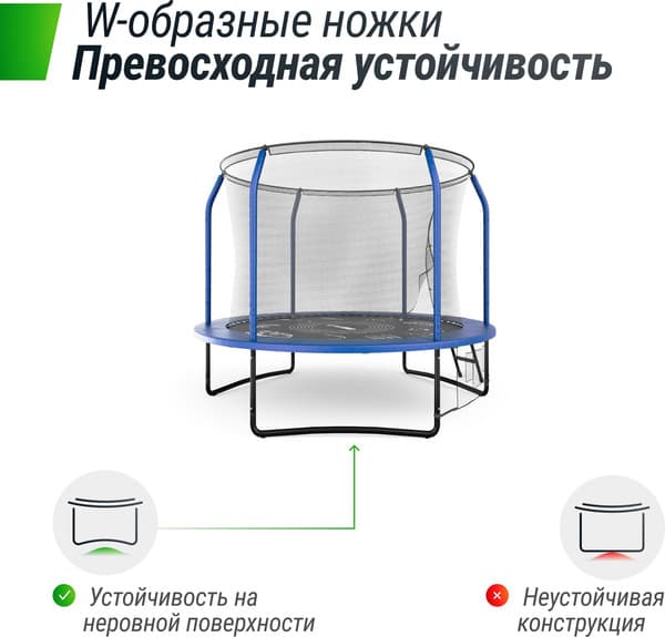Батут UNIX Line Supreme Game 8ft / trusug8bl 8