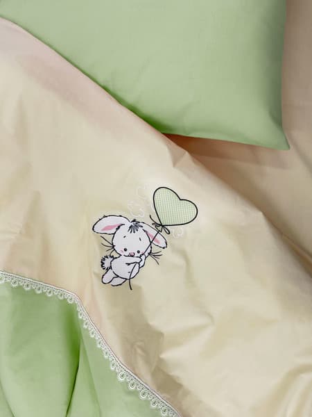 Комплект постельный для малышей Primavelle Bunny с бортиками и кармашком / 115124291-22B