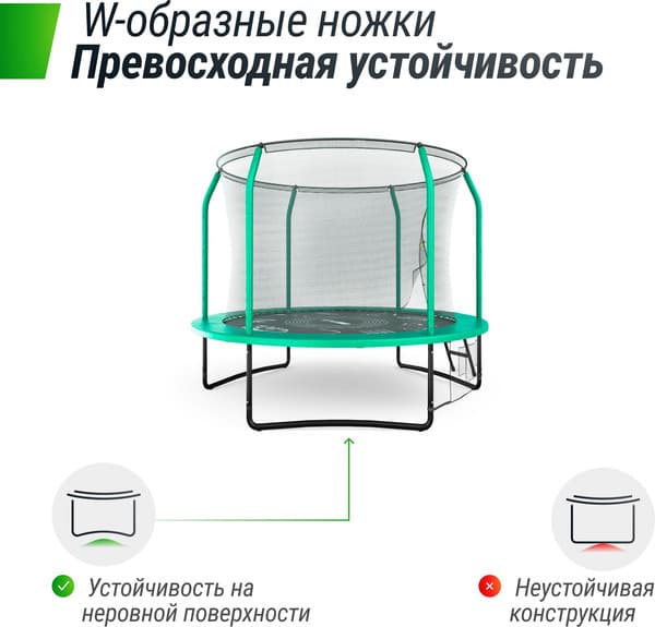 Батут UNIX Line Supreme Game 8ft / trusug8gr 8